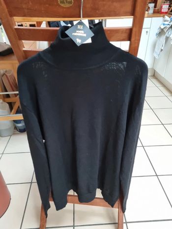 Pull col roulé 100% merinos taille XL