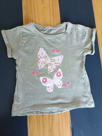 T shirt été motif papillon