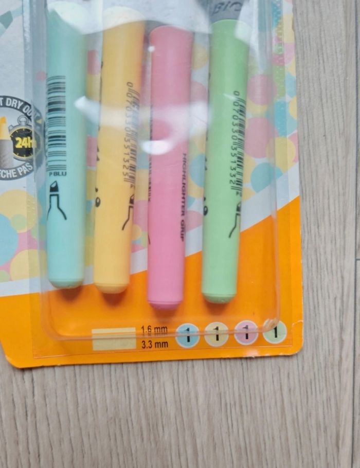 Boîtes de 4 Surligneurs pastel - photo numéro 2