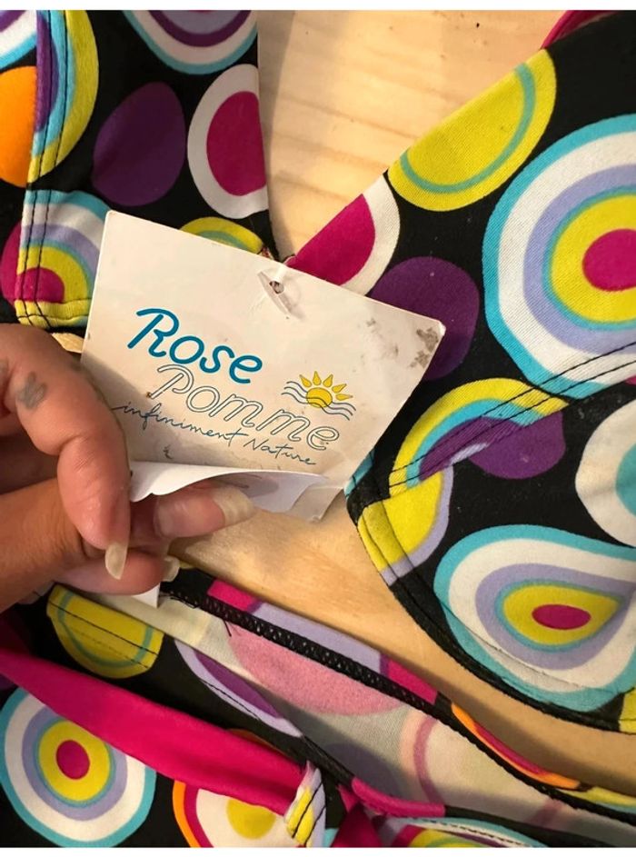 Maillot de bain 2 pièces Rose Pomme – Taille 2 – Parfait état - photo numéro 3