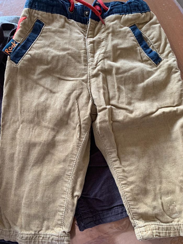 Lot pantalon hiver Du pareil au même 9 mois - photo numéro 2