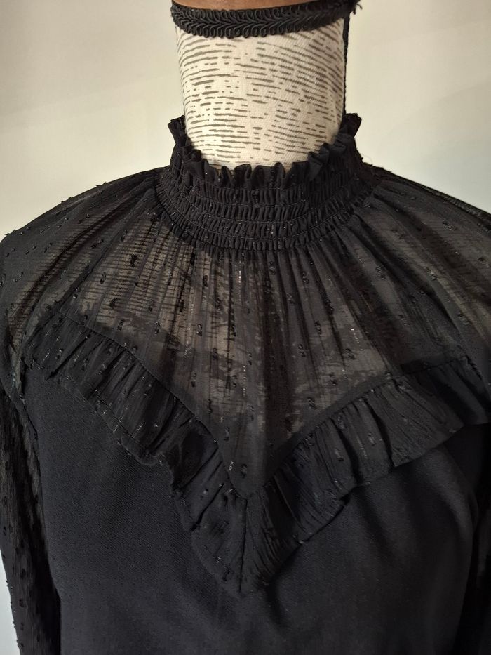 Blouse noire , chemise, manches longues Morgan - photo numéro 3