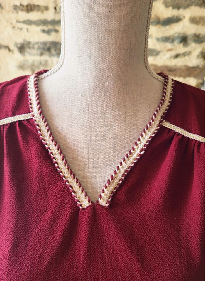 Débardeur prune bordeaux Paj Concept Taille 38 - photo numéro 4