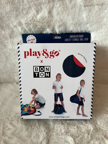 Sac de rangement Play & go étanche avec bandoulière ajustable bleu marine et rouge