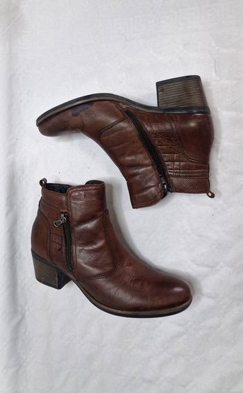 Bottines cuir marron , femme , Women Office , taille 39