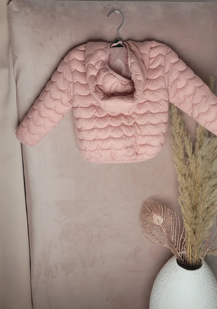 Doudoune à capuche rose Primark enfant - photo numéro 4