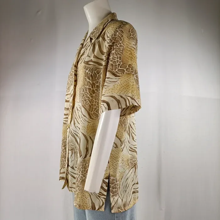 Chemise fluide imprimé animalier beige – Basler – Taille 40 A1169 - photo numéro 5