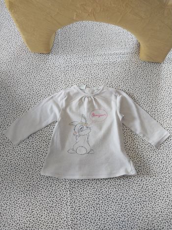 Haut Disney Baby Bambi – motif Panpan – 18 mois