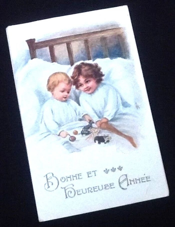 Carte postale ancienne Bonne et Heureuse Année " Artistique XMAS " N° 2209 - photo numéro 2