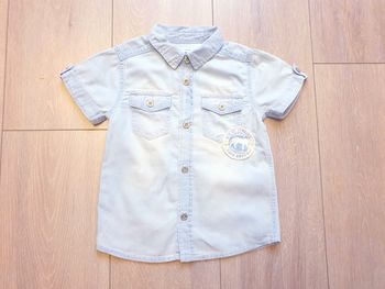Chemisette jeans. Garçon 3 ans. Marque Gemo