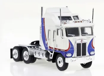 BREKINA 85731 KENWORTH K 100 AERODYNE blanc et bleu échelle 1/87 ho