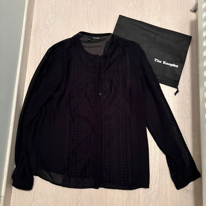 Chemise The Kooples • noire transparente • 34 🌿