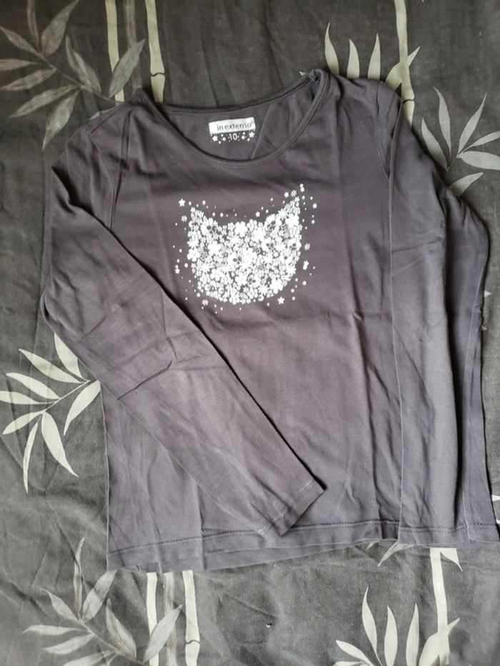 Lot 4 t-shirts manches longues taille 10 ans - photo numéro 4