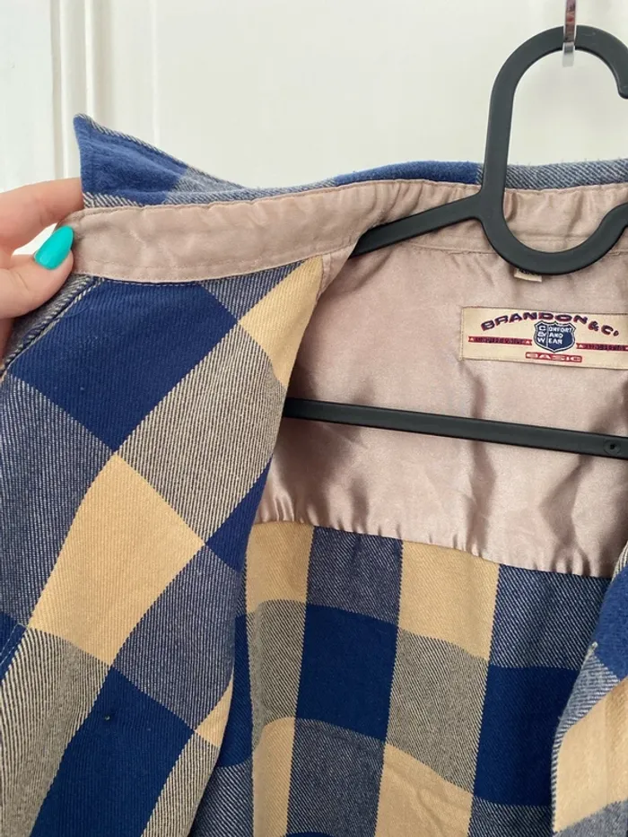 Veste/Chemise à carreaux vintage - photo numéro 3