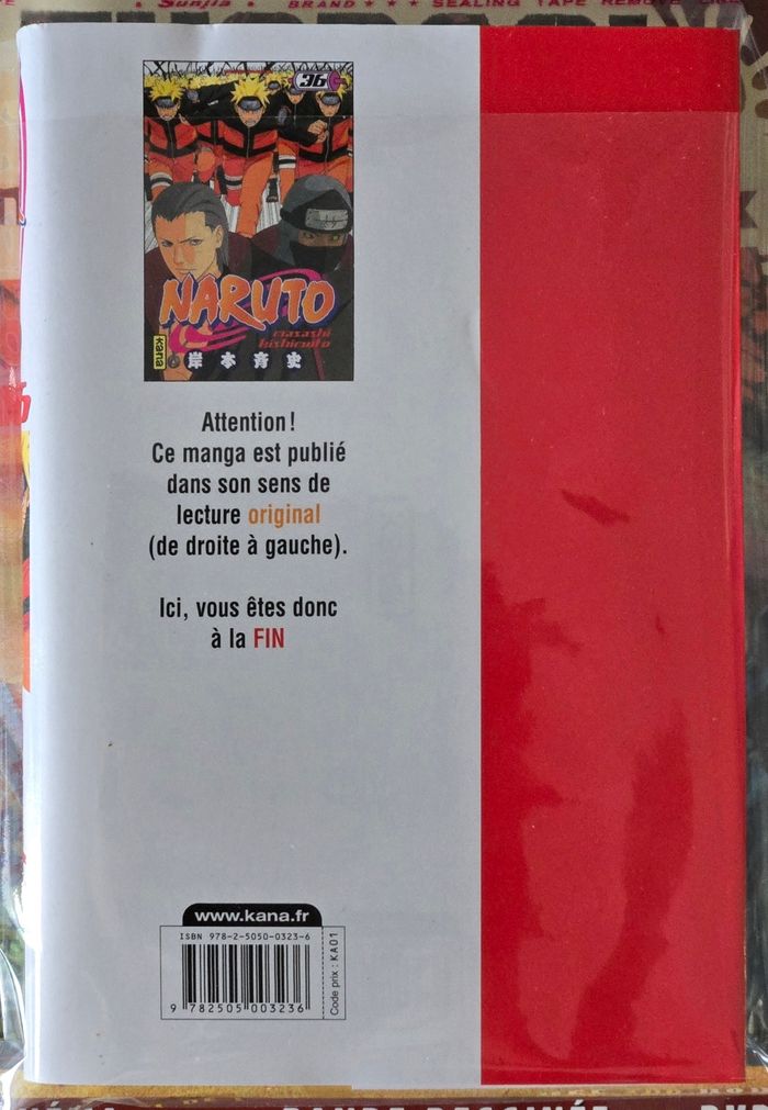 Naruto Tome 36 (Version Française) neuf avec étiquette - photo numéro 2