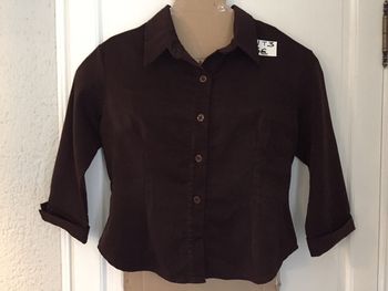 128-Haut marron T 3-M-38