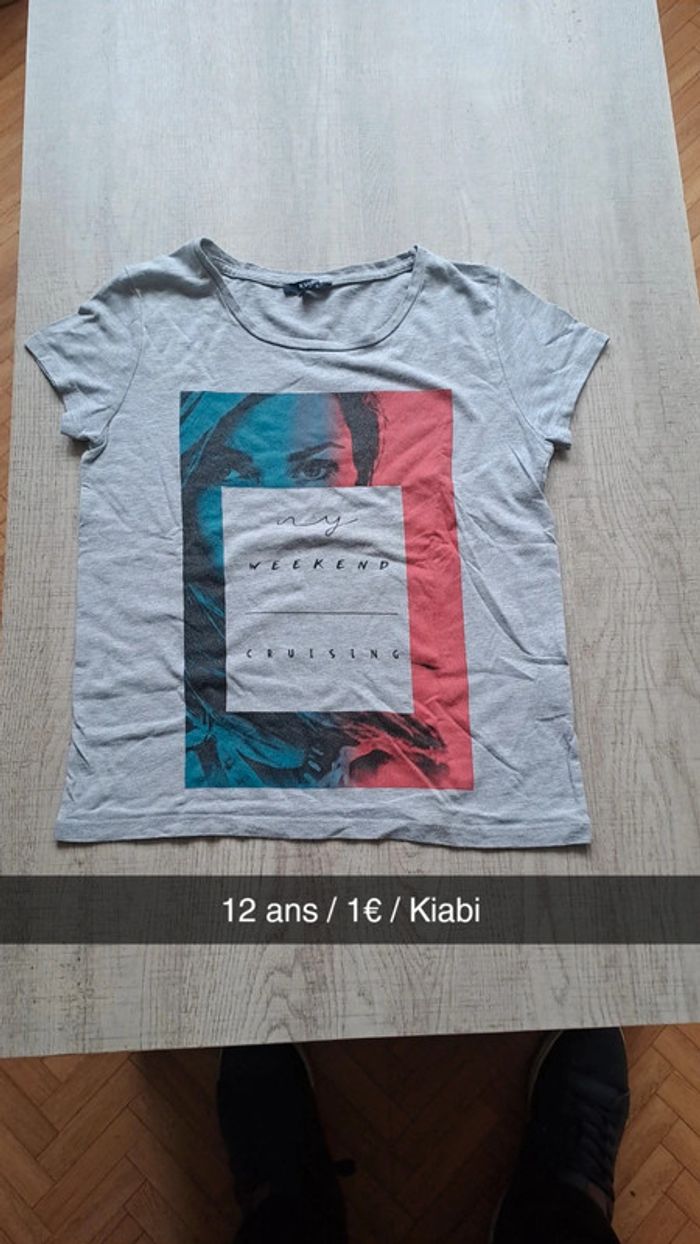 T-shirt gris week-end