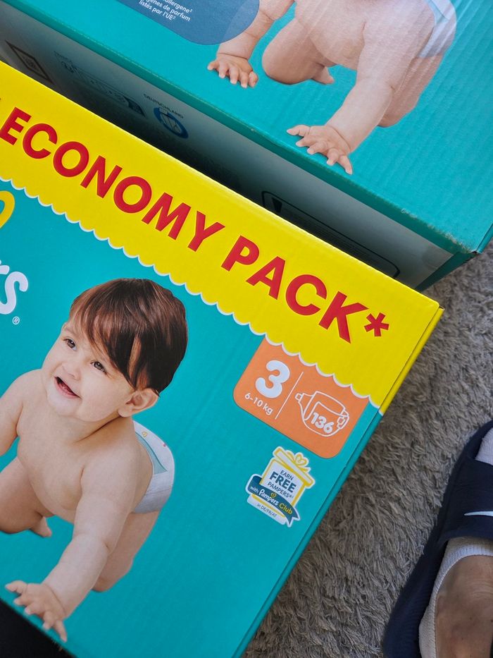 Couche pampers pamper baby dry méga pack maci économie économy pas chere harmonie pant - photo numéro 4
