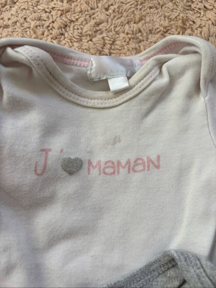 Lot de 7 bodys manches courtes 3 mois - photo numéro 2