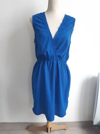 Robe sans manches bleue Natura T40
