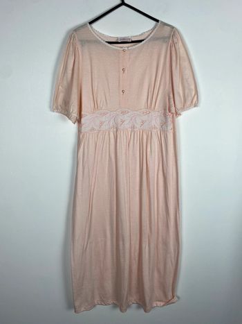 Robe de nuit longue rose avec dentelle taille S Valisere