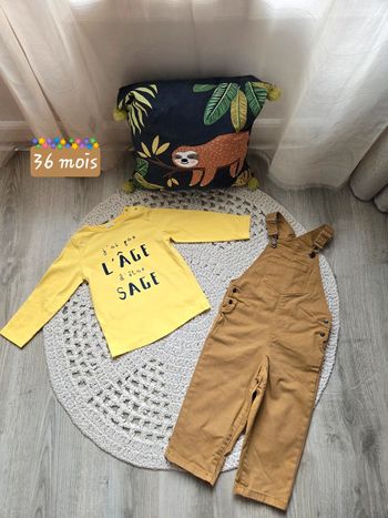Ensemble salopette TAO 36 mois