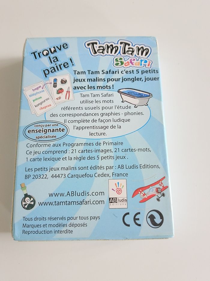 Tam tam safari jeu de lecture et de rapidité des 7 ans complet - photo numéro 2