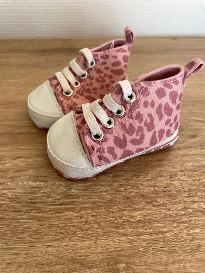 Chaussures souples léopard 🐆 rose