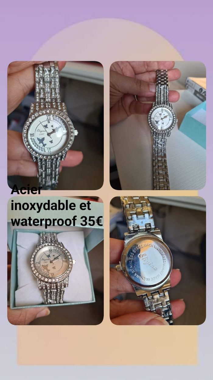 Montre argenté et strass