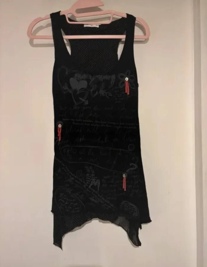 Haut noir asymétrique Cache Cache – taille 1 (S) - photo numéro 2