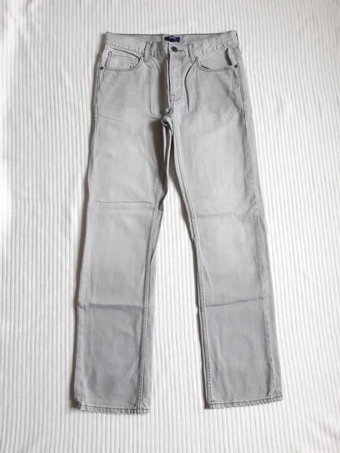 Pantalon jean gris Kiabi - photo numéro 1
