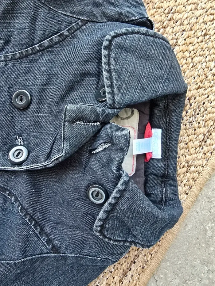 Veste jean doublée Okaidi 18mois - photo numéro 3