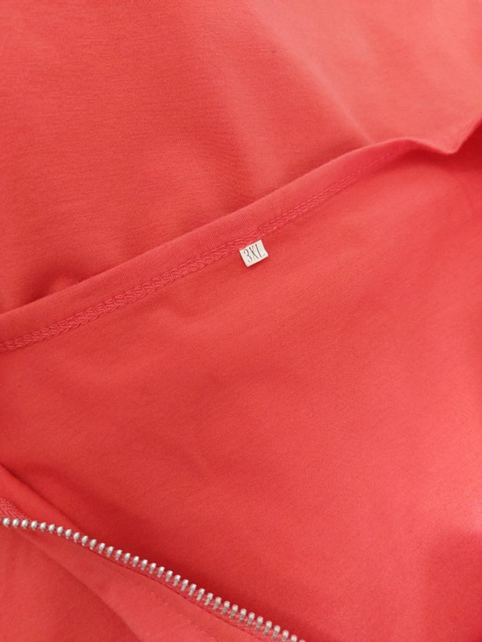 Top sans manche corail avec décolleté zippé 46 - photo numéro 6
