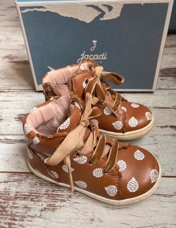 Bottines cuir marron Jacadi