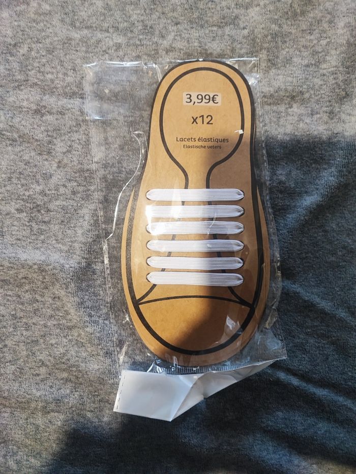Lacet pour chaussures élastique x12