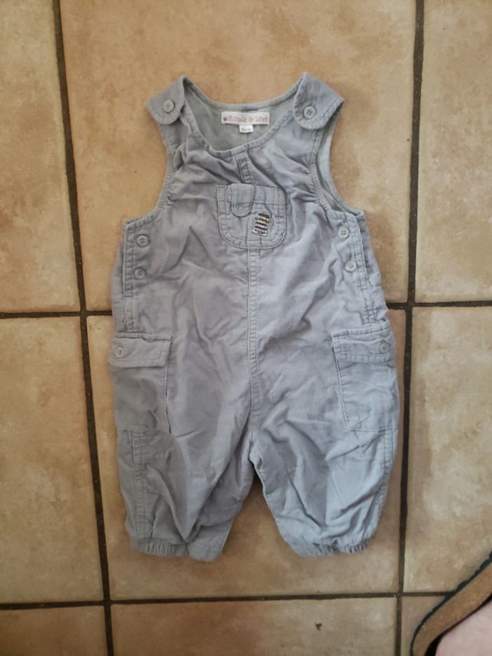 Salopette grise vertbaudet 3 mois