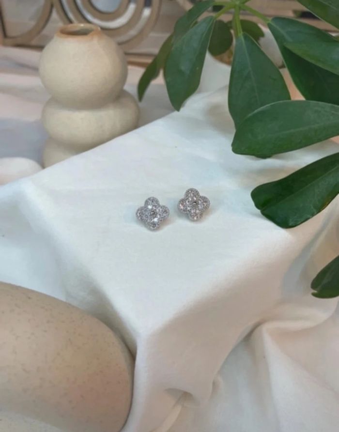 Paire de boucles d'oreilles tendance acier inoxydable - photo numéro 2