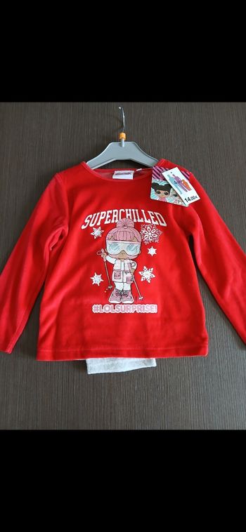 Ensemble pyjamas fille en velours lol surprise 4 ans