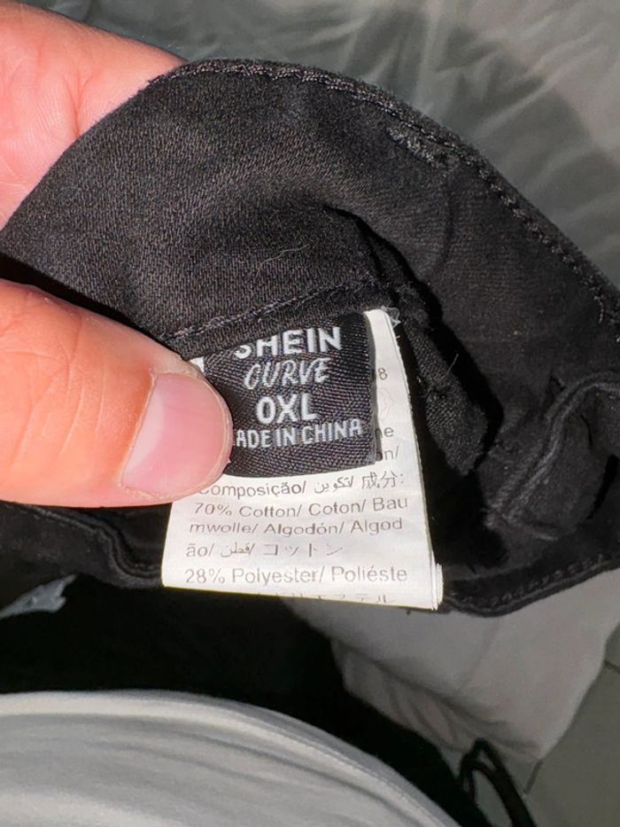 Pantalon Cargo Noir Shein Curve - Taille 0XL (46/48) - photo numéro 3