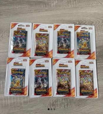 🔥 Lot de 8 Boosters Pokémon Étincelles Déferlantes EV08 sous blister 🔥