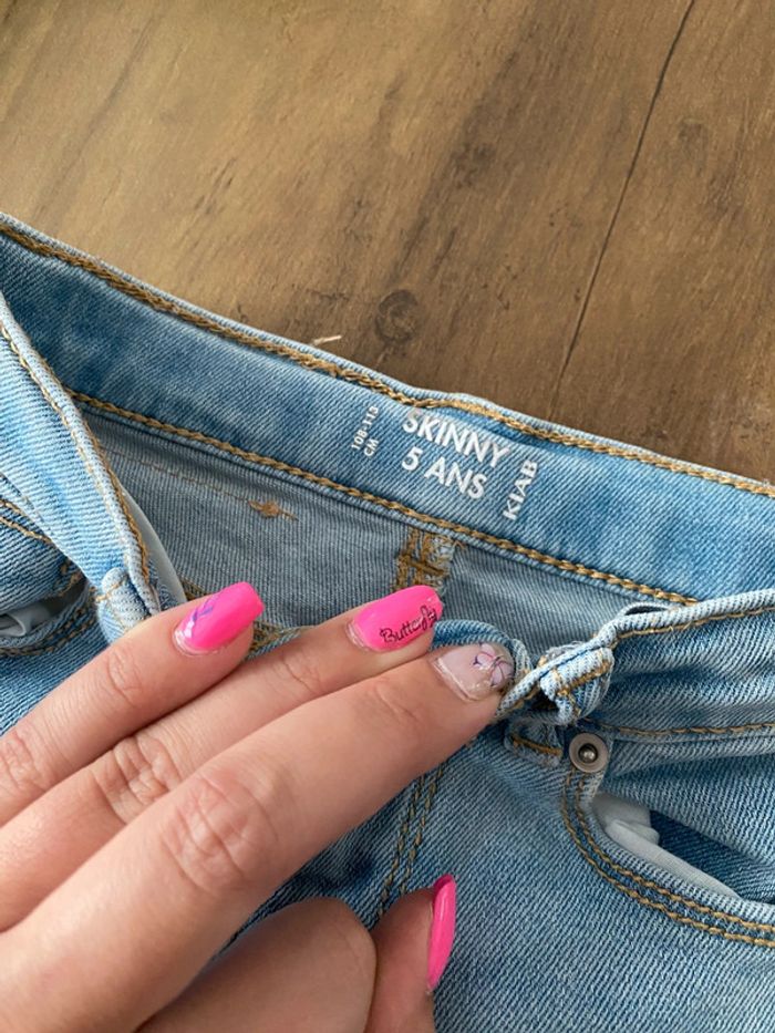 Jeans skinny fille 5 ans - photo numéro 3