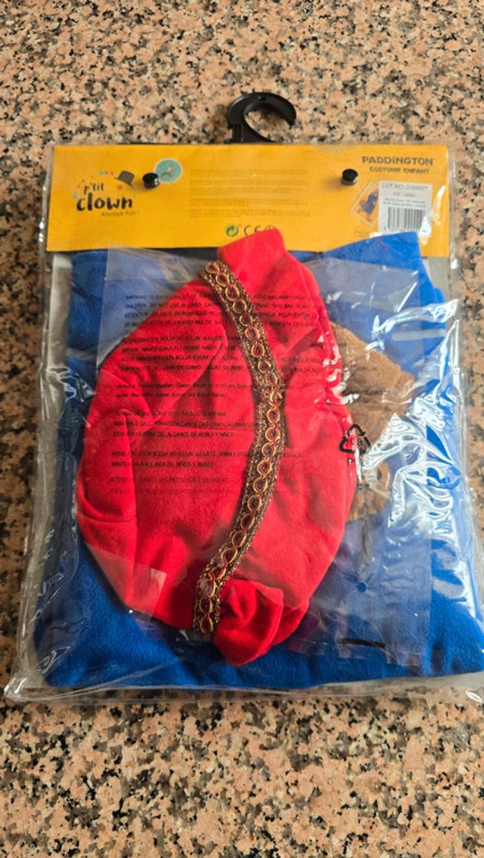Déguisement Paddington taille 4-6 ans neuf - photo numéro 2