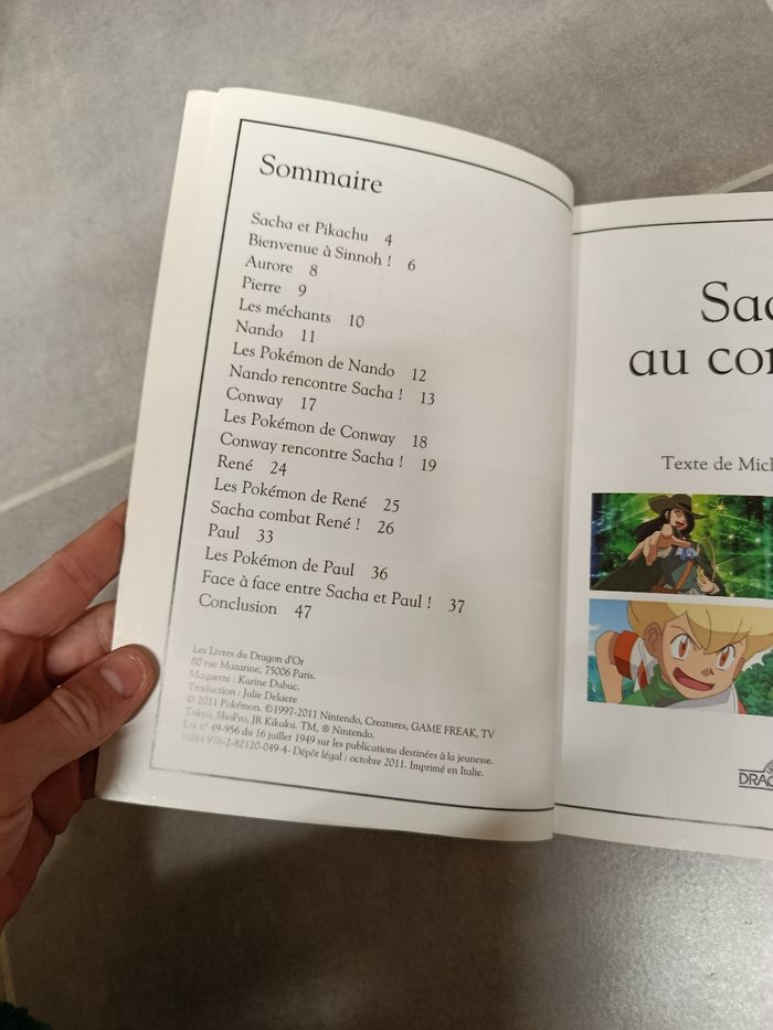 Livre pokémon Sacha au combat - photo numéro 3
