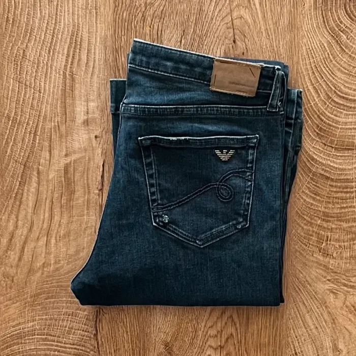 Jean/pantalon bleu évasé/flare/bootcut Emporio Armani, femme, taille W 29 (38 taille française)