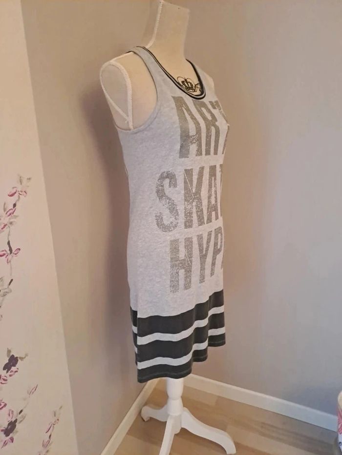 Robe débardeur coton ikks grise t.M - photo numéro 4