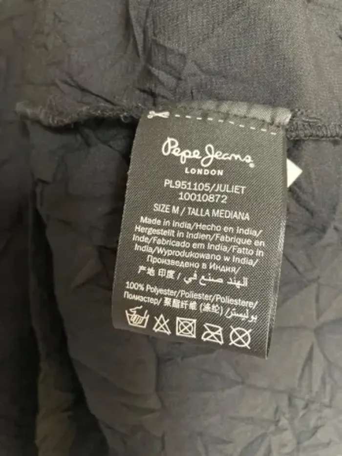 Robe noire dos nu Pepe Jeans avec perles – Taille M - photo numéro 3