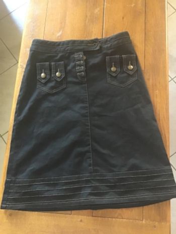 Jupe noire droite