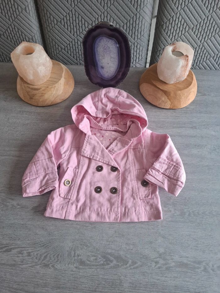 Veste trench court taille 3 mois