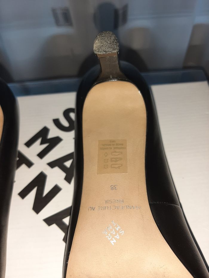 Escarpin Maidie noir en cuir taille 38 - photo numéro 10