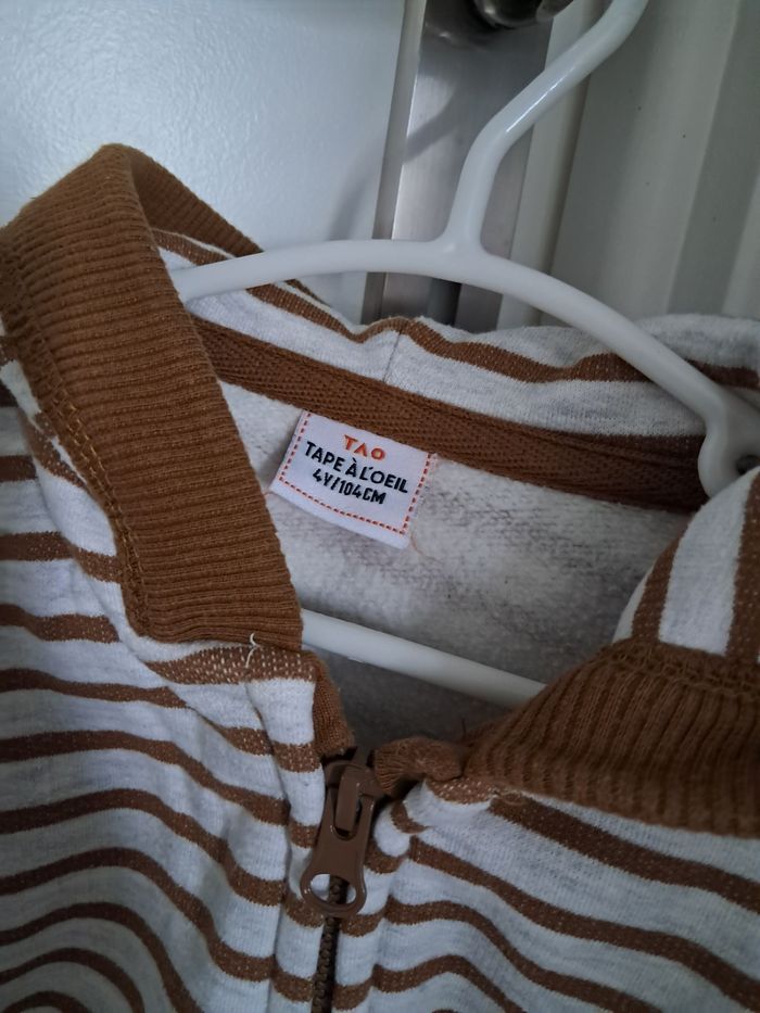 Gilet zippé tape à l'œil 4 ans - photo numéro 3